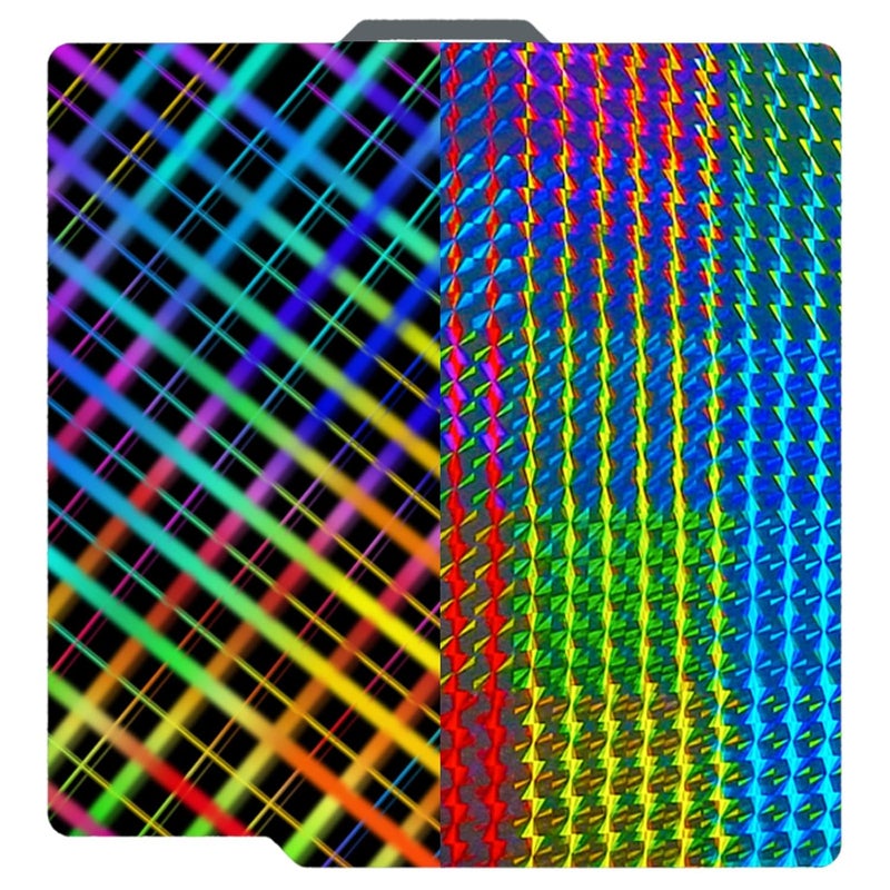Wefuit JUUPINE 257x257mm Upgraded Build Plate for Bambu Lab A1/X1C/X1/X1E/P1P/P1S/P2S 3D Printer, Smooth Phantom+Smooth Skynet Pattern Double Sided Flexible Spring Steel Plate HeatingBed Platform - Image 1